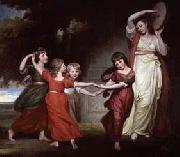 George Romney The five youngest children of Granville Leveson-Gower, 1st Marquess of Stafford France oil painting artist